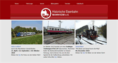 Desktop Screenshot of historische-eisenbahn-ma.de